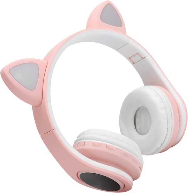 Extralink Kids Headphones Pro Pink | Wired headphones | Cat Ears - imagine 2