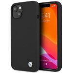 BMW BMHCP13MSILBK iPhone 13 / 14 / 15 6,1" black hardcase Silicone Signature
