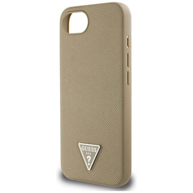 Case Guess Grained Triangle MagSafe for iPhone 16e brown - imagine 6