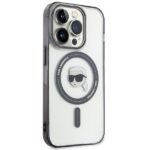 Karl Lagerfeld KLHMP15XHKHNOTK iPhone 15 Pro Max 6.7" transparent hardcase IML Karl`s Head MagSafe - imagine 4