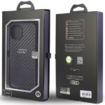 Audi Carbon Fiber iPhone 12 / 12 Pro 6.1" black hardcase AU-TPUPCIP12P-R8/D2-BK - imagine 6