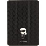 Karl Lagerfeld KLFC10SAKHPKK iPad 10.2"Folio Magnet Allover Cover black Saffiano Monogram Iko