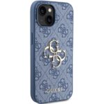 Guess GUHCP15S4GMGBL iPhone 15 / 14 / 13 6.1"blue hardcase 4G Big Metal Logo - imagine 4