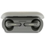 Guess Bluetooth headphones GUTWSC2MCDSE TWS + docking station taupe Elongated Metallic Printed Logo - imagine 3
