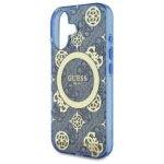Guess GUHMP16SH4PYEEB iPhone 16 6.1" blue hardcase IML Peony On 4G Background MagSafe - imagine 6