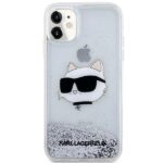 Karl Lagerfeld KLHCN61LNCHCS iPhone 11/XR silver hardcase Glitter Choupette Head - imagine 5