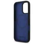 BMW BMHMP16S23SHEB iPhone 16 6.1" black hardcase Silicone Hexagon Blue Line MagSafe - imagine 7