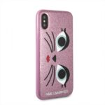 Karl Lagerfeld KLHCPXGLCHPI iPhone X/Xs hardcase pink K-Paris - imagine 3