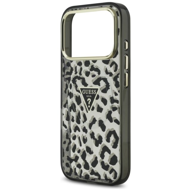 Guess Leopard Glitter MagSafe Case for iPhone 17 Pro Max Black - imagine 6
