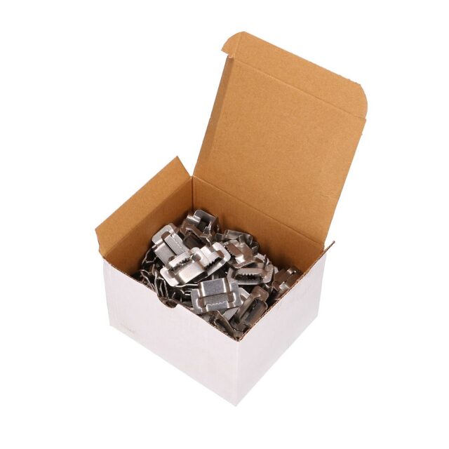 Extralink | Steel clamp | for 20mm steel strap, with jags - imagine 5