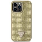 Guess GUHCP14XHDGTPD iPhone 14 Pro Max 6.7" gold hardcase Rhinestone Triangle - imagine 3