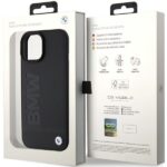Case BMW BMHCP15SSLLBK iPhone 15 / 14 / 13 6.1" black Leather Hot Stamp - imagine 8