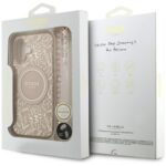 Guess IML Flowers Electro Pearl Strap MagSafe Case for iPhone 17 Pink - imagine 8