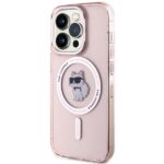 Karl Lagerfeld KLHMP15LHFCCNOP iPhone 15 Pro 6.1" pink hardcase IML Choupette MagSafe - imagine 2