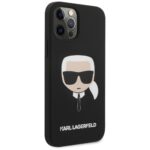 Karl Lagerfeld KLHCP12MSLKHBK iPhone 12/12 Pro 6,1" black hardcase Silicone Karl`s Head - imagine 4