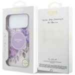 Etui Guess IML Flower & Tonal Circle      MagSafe do iPhone 17 Pro Max fioletowy - imagine 8
