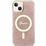 Guess GUHMP15SH4STP iPhone 15 / 14 / 13 6.1" pink hardcase IML 4G MagSafe - imagine 3