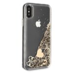 Guess GUHCPXGLHFLGO iPhone X/Xs gold hard case Glitter Hearts - imagine 5