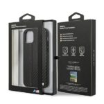 BMW case BMHCP12LMCARBK iPhone 12 Pro Max 6.7" black hardcase M Collection PU Carbon Stripe - imagine 9