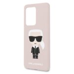 Karl Lagerfeld KLHCS69SLFKPI S20 UltraG988 hardcase pink Silicone Iconic - imagine 3