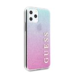 Guess GUHCN65PCUGLPBL iPhone 11 Pro Max pink blue hard case Glitter Gradient - imagine 3