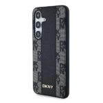 DKNY DKHMS24SPCPVSLK S24 S921 black hardcase Leather Checkered Mono Pattern MagSafe - imagine 2