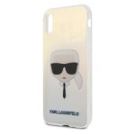Karl Lagerfeld KLHCPXPCKHML iPhone X/Xsmulticolor hardcase Iridescent Karl`s Head - imagine 6