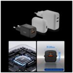 Ładowarka sieciowa Spigen Essential       EE352EU 35W USB-C/USB-A czarny - imagine 5