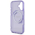 Guess GUHMP16SHFWFCU iPhone 16 6.1" purple hardcase IML Flowers Wreath MagSafe - imagine 7
