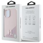 Karl Lagerfeld KLHMP16SSCMKMPCP iPhone 16 6.1" pink hardcase Silicone Shadow Metal Initial - imagine 8