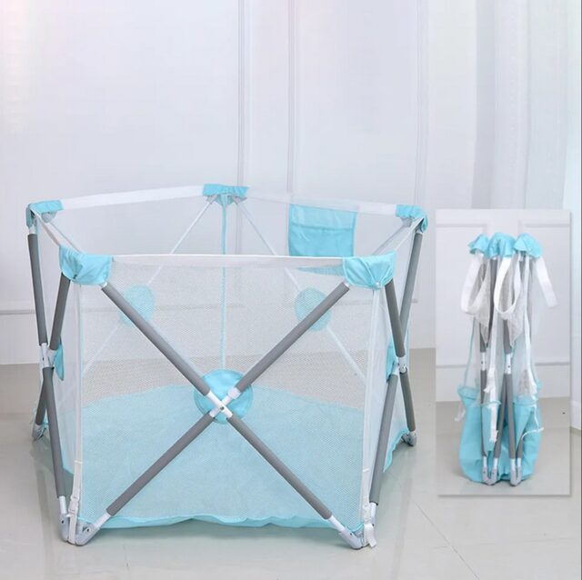 Extralink Kids Playpen, Foldable Playground and Dry Pool for Kids 140x68cm k-461 - imagine 2