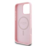 Guess GUHMP16LPGPYSP iPhone 16 Pro 6.3" pink hardcase Peony Script Logo MagSafe - imagine 7