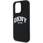 DKNY DKHMP16XSNYACH iPhone 16 Pro Max 6.9" black hardcase Silicone White Printed Logo MagSafe - imagine 6