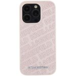 Karl Lagerfeld KLHCP15XPQKPMP iPhone 15 Pro Max 6.7" pink hardcase Quilted K Pattern - imagine 3