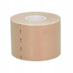 Extralink Kinesiology Tape, kinesiotaping sports tape pro 5mx5cm beige - imagine 3