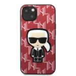 Karl Lagerfeld KLHCP13MPMNIKPI iPhone 13/ 14 / 15 6,1" hardcase red Monogram Ikonik Patch - imagine 3