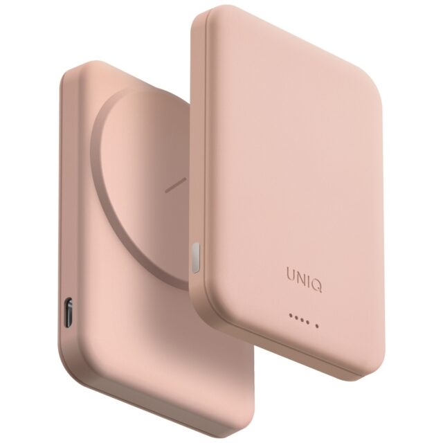 Powerbank UNIQ Lyden Lexa Magnetic       5000mAh PD USB-C MagSafe pink - imagine 2