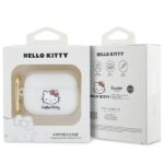 Hello Kitty HKAP23DKHSH AirPods Pro 2 (2022/2023) Cover White Silicone 3D Kitty Head - imagine 4