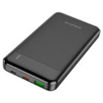 Borofone BJ19 Incredible 10000mAh Black | Powerbank | Power bank, 1x USB, 1x USB-C, PD 20W QC 3.0 18W - imagine 2