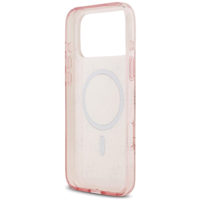 Guess IML 4G Background MagSafe Case for iPhone 17 Pro Max Pink - imagine 7