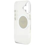 Case Guess IML Metal Colored Circle Classic Logo MagSafe for iPhone 16 grey - imagine 7