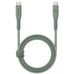 ENERGEA Flow USB-C to USB-C Cable 1.5m Green 240W 5A PD Fast Charge