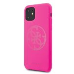 Guess GUHCN61LS4GFU iPhone 11 6,1" / Xr fuchsia hard case Silicone 4G Tone On Tone - imagine 2