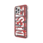 Diesel Snap Case Clear AOP iPhone 12 ProMax czerwono-szary/red-grey 42568 - imagine 3