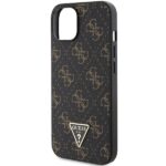 Guess GUHCP14SPG4GPK iPhone 14 / 15 / 13 6.1" black hardcase 4G Triangle Metal Logo - imagine 6