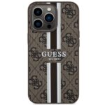 Guess GUHMP13XP4RPSW iPhone 13 Pro Max 6.7" brown hardcase 4G Printed Stripes MagSafe - imagine 3