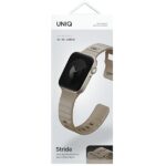 UNIQ Strap Stride Apple Watch Series 1/2/3/4/5/6/7/8/9/SE/SE3 38/40/41mm FKM Rubber Strap khaki/pale - imagine 7