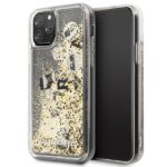Karl Lagerfeld KLHCN58ROGO iPhone 11 Pro black & gold hard case Glitter