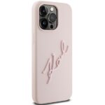 Karl Lagerfeld KLHCP15LSKSBMCP iPhone 15 Pro 6.1" pink hardcase Silicone Karl Script - imagine 4