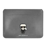 Karl Lagerfeld Sleeve KLCS16PISFG 16" silver Saffiano Ikonik Karl